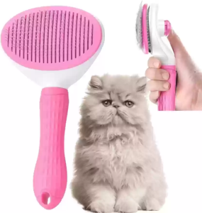 Sikat Untuk Anjing Alat Penjagaan Kucing Sikat Menggugurkan Bulu Haiwan Peliharaan Aksesori Anjing sikat kucing Pet Dog Brush Cat Comb Self  Cleaning Pet Hair Remover