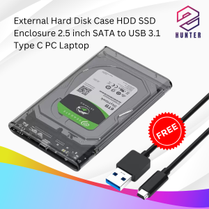 External 2.5" Hard Disk Case HDD/SSD SATA To USB 3.1 HDD Enclosure for Laptop PC Type C 6Gbps