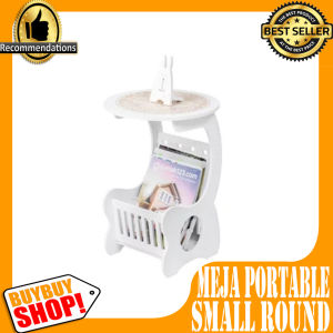 Small Round Coffee Table Meja Ngopi Bulat samping sisi Diameter 36cm / Furniture & Organisasi / Furnitur / Furnitur Ruang Tamu / Meja Kopi