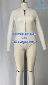 2MM Neoprene Wetsuit for women Long Sleeve diving suit pink