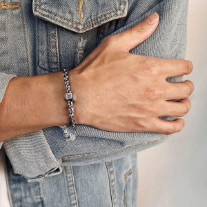 INFINITY Series ใหม่อินเทรนด์ Cuban Chain 5มม. พลังอิออนสร้อยข้อมือเจอร์เมเนียมแกะสลักแฟชั่นสําหรับผู้หญิงเครื่องประดับสุขภาพของขวัญ