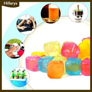 [Hillarys] 12Pcs Set Whisky Reusable Ice Cube The Summer Wear-resistant Rocks Whiskey Cubes Plastic Accessories