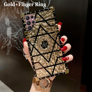 Fashion network plating finger ring bracket casing For Samsung S22 Ultra S8 S9 S10 S20 S21 Plus Anti-shock phone cases Anti-drop and anti-collision protective case