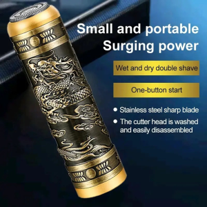 Mens Electric Shaver Portable Rechargeable Beard Trimmer Wet and Dry Use
