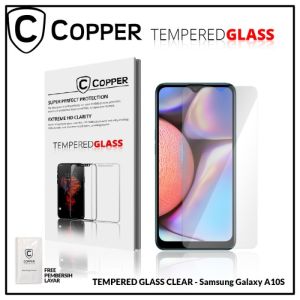 Samsung A10s - COPPER TEMPERED GLASS FULL CLEAR Anti Gores Bening