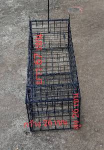 กรงดักพังพอน ดักอีเห็น ดักนกกวัก ดักนกกระปูด กรงกว้าง 26 เชน ยาว67 เชนสูง 26 เชน ใช้งานง่ายติดเร็วโครงสร้างแข็งแรงใช้งานได้นานหลายปี