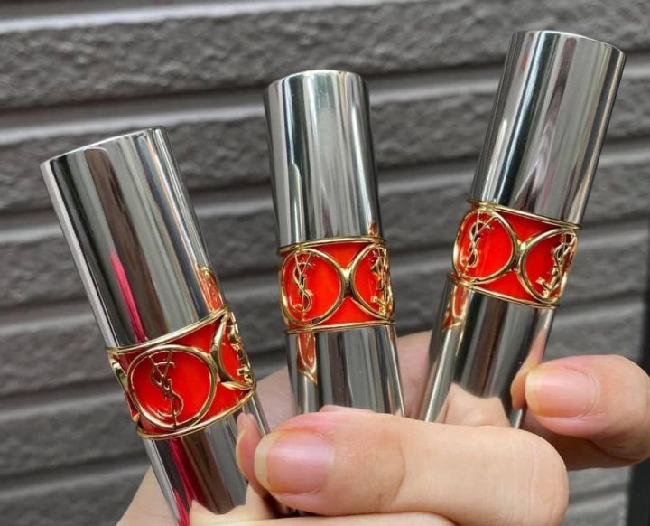 YSL Volupte Plump in colour 5 Delirious Orange Lazada