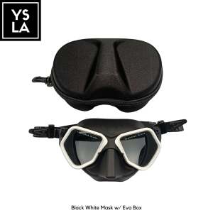 Wolf 65cc Ultra Low Volume Mask Tempered Glass Freedive Mask with Eva Box