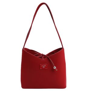 STVML Thời trang Y2K Túi xô có nơ Giải trí Tiếng Hàn Túi nách có nơ Thường ngày Da PU Túi đeo vai Cô gái