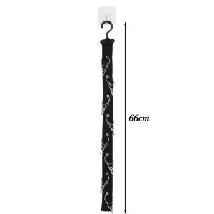 【On Sale】Wardrobe Storage DIY Hanger 8 Clips Hanging Closet Organizer Caps Vertical Shelf Rack Free Punch Hats Holder Multi-Purpose Hooks