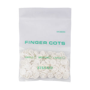 finger cots 100g Tattoo and embroidery supplies White latex Powder-free dust-free anti-static Beauty and manicure rubber gloves