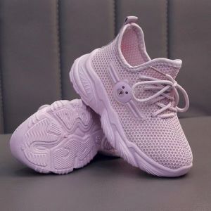 BUBBLE KIDS Spring and Autumn New Girls Leather Low-Top Sneakers Cartoon Elsa Sneaker Korean Style All-Matching Shoes