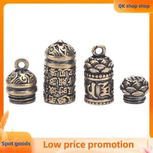 ✨QK shop✨ Hollow Brass Buddha Sutra Cylinder Pendant Keychain Necklace Jewelry Pill Box