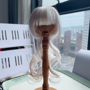 YOUSHI TOP ผมหยักศก BJD วิกผมตุ๊กตา หลากสี ไฟเบอร์อุณหภูมิสูง BJD SD ตุ๊กตาผม วิกผมตุ๊กตา SD DIY น่ารักน่ารักๆ BJD อุปกรณ์เสริมวิกผม ตุ๊กตาบีเจดี