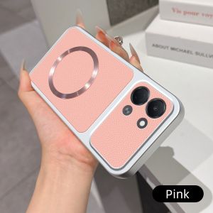 Simple For Tecno Spark GO 3 2 1 S 2025 Pop 20 10 9 KN3 KL4h 4G 5G Magnetic Back Cover Soft Leather Veneered Phone Silicone Casing