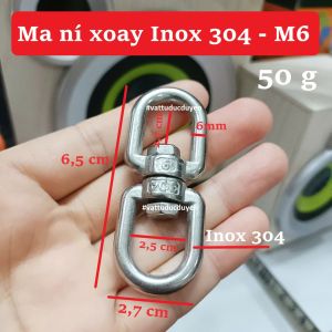 Ma ní xoay inox 304 [ Ø 6mm ] - Không rỉ sáng bóng sạch hàng mới zin nét - #vattuducduyen