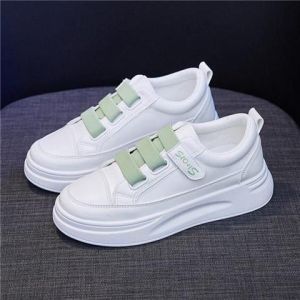 Sepatu Wanita Casual Korea Style Sepatu Kets Wanita Model Terkini Sepatu Wanita Bertali Karet Unlimited Sepatu Sekolah Anak Remaja Wanita Putih Murah Bisa COD Sepatu Terbaru Jaman Now