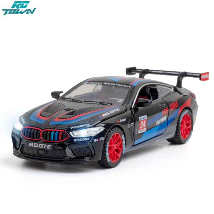 Simulation M8 Sports Car Model Ornaments 1:32 Alloy Pull Back Car Toys 