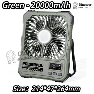 sg READY STOCK 20000mAh Multifunctional Camping Fan Wireless Portable Outdoor Tent Fan with LED Lighting & Power Bank Function to Charge Mobile Phones for Outdoor & Household Use