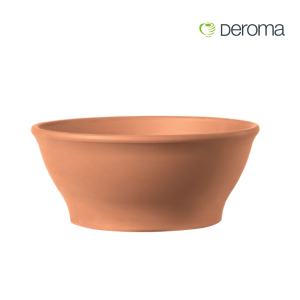 Deroma Terracotta Pot / Pasu Bunga Hiasan Tanah Liat / Outdoor / Italy Clay / Ciotola Liscia D23 H11