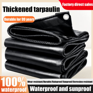 COD PVC Trapal Tarpaulin Cover Trapal waterproof makapal Canopy outdoor tarpaulin tolda Durawle long -term warranty High Quality Trapal Lona Makapal Waterproof 13FTx19FT(with holes) Car Cover Building Rainproof