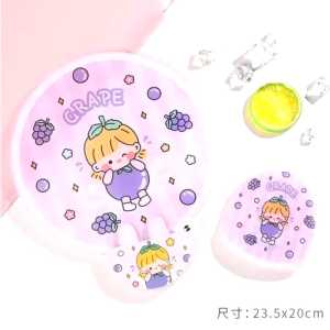 Kipas Tangan Mini Lipat Karakter / Kipas Kain Lipat Portable / Kipas Angin Tangan