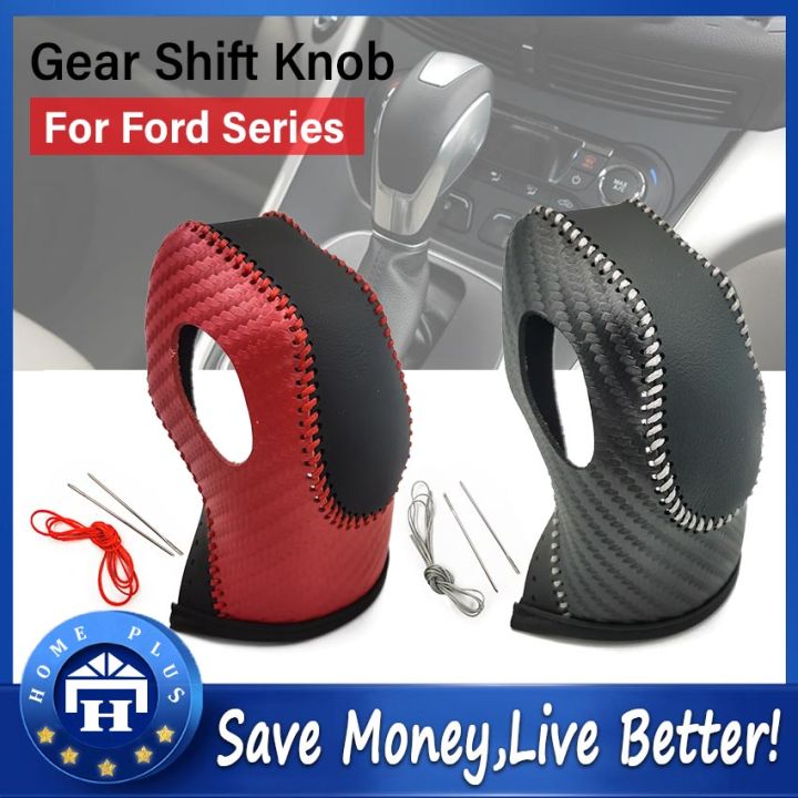 【Local delivery】 Leather AT Gear Stick Shift Knob Cover for Ford Focus