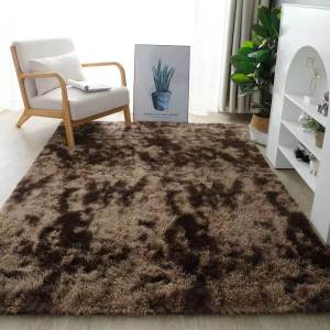 Nicole 200X300CM Large Tie Dye Plush Carpet Super Soft Fluffy Rug Anti-slip Floor Mat Carpet for Living Room Bedroom Tatami Mat Home Decor Rugs Bedroom and living room decorative carpets
