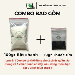 Combo 100gram bột oxalic + 10gram thuốc tím tẩy vết ố vàng mốc quần áo thâm kim