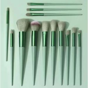 KUAS MAKE UP EYESHADOW BRUSH KIT 13 IN 1 SET MINI Travel Size Travelling KiT Paket ISI 13 PCS