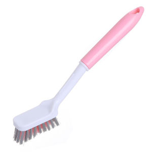 Dish Cleaning Brush Two-color Long Handle Two-color Pot Brush Good Helper Flexible Multi-purpose