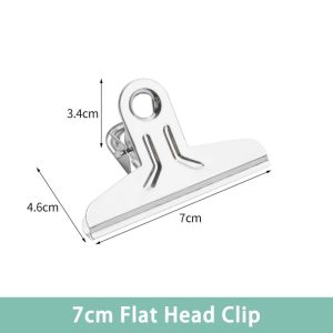 BESTITIT Nhiều kích cỡ Kẹp giấy  loại Thép không gỉ Đầu tròn/đầu dẹt/đầu hình núi Kẹp giữ vé Đơn giản Kẹp giấy Sinh viên