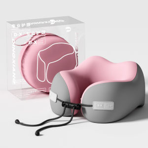 🔥【SG Ready Stock】🔥Upgrade U-Shaped Memory Foam Neck Pillow Soft Travel Pillow Massage Neck Pillow With Storage Box 旅行枕头
