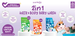 Yunikon 2in1 Hair & Body Baby Wash 400ml - Sabun dan Shampoo Anak