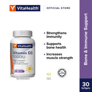 SHIP FROM MALAYSIA VitaHealth Vitamin D3 1000IU [Exp 1/2029]