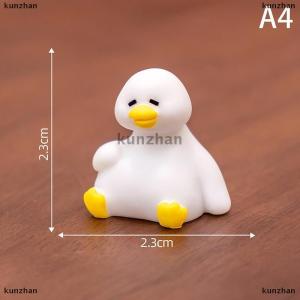 [COD] kunzhan Miniatures Figurines Cute White Duck Animal Micro Landscape Ornaments For Home Desk Decoration Gardening Accessories