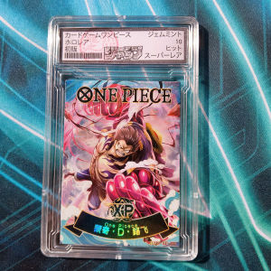 Thẻ Khung slab label 10 Point One Piece Monkey D Luffy Gear 3 đô hiếm XP Dressrosa Straw Hat Pirates HZW XP 032 Nf39 1