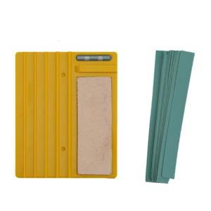 Leather Edging Beveler Sharpener Leatherworking Sharpening Tool with 12 Sandpaper For Leather Beveler Grinding
