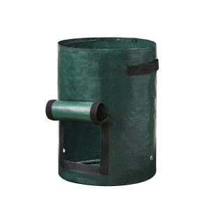 [Fast Delivery] 10 Gallon Plant Grow Bags Gardening Seedling Bags Premium Thickened PE Potato Bag With Handles Green