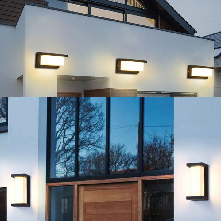 [Manila Stock+COD] outdoor wall lamp 12W/18W wall lights sconces garden