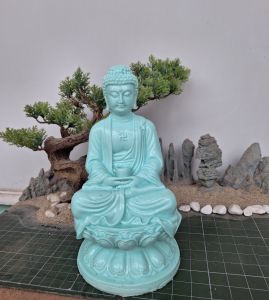 Tượng phật adida (nhiều màu sắc) cao 25cm. trang trí tiểu cảnh bonsai ghép lũa để bàn trà phòng khách bàn làm việc trên ô tô đồ thờ cúng phong thủy…