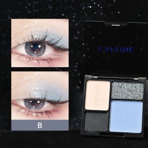 4/6/9/12 Colors Black Gray Color Eyeshadow Palette Matte Pearlescent Smoky Blue Vintage Eye shadow