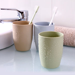 Minimalist Fashion Family Wash Mouth Cup   Plain Plastic Toothbrush Cup Couple Toothbrush Cup   Toilet Water Cup