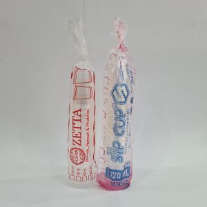 1 PAK 50 pcs GELAS AQUA PLASTIK CUP 220 ML SIP TUTUP GELAS KOPI ECER