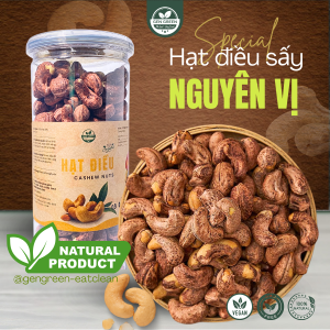 Hạt Điều Sấy Nguyên Vị Loại A Hũ 500G - GenGreen Eatclean