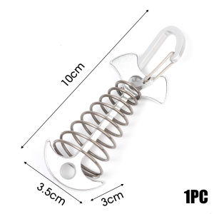 สมอเรือบนดาดฟ้าหมุดเต็นท์ก้างปลาพร้อมหัวเข็มขัดสปริงกันลมอลูมิเนียมอัลลอยด์เชือกยึดเต็นท์แคมปิ้งตะปู