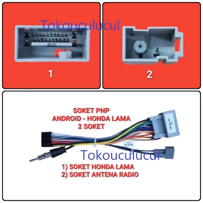 SOKET PLUG N PLAY HEADUNIT ANDROID - SOKET HONDA LAMA