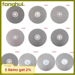 fanghui 6" 150mm coated flat lap disc jewelry polish grinding wheel 80~3000#