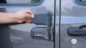 Cornerr Car Side Door Hinge Decoration Cover for Jeep Wrangler JL 2018 Up/for Jeep Gladiator JT 2018 Up Exterior Accessories H5K8Q