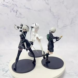 Mô hình nhân vật hành động Yorha 2B 18cm dòng sản phẩm đen trắng mô hình anime YoRHa 9S đồ chơi mô hình sưu tầm PVC tượng nhỏ quà tặng.